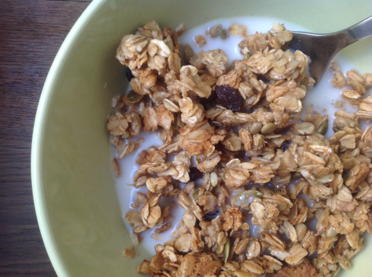 Pumpkin and Sunflower Seed Granola with Raisins and... a Secret Ingredient!