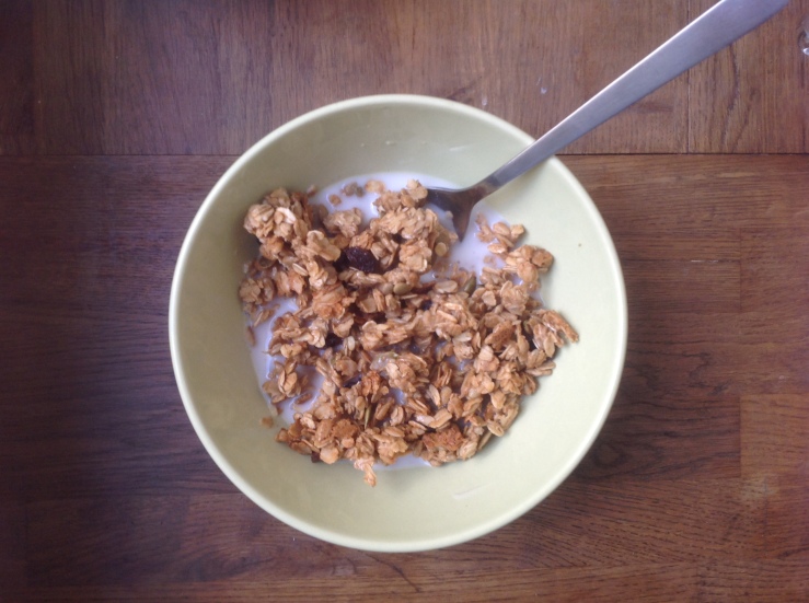 Pumpkin and Sunflower Seed Granola with Raisins and... a Secret Ingredient!
